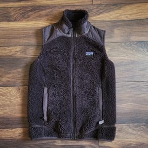 Patagonia Brown Retro-X Vest - Sherpa Fleece - Women's Size Small